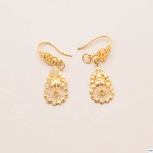 Pendants Oreilles Mandala Or