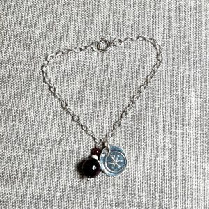 Bracelet souple Grenats