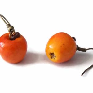 Boucles d&rsquo;oreilles Pomme réaliste