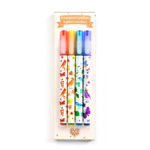 4 Marqueurs Pailletés Tinou