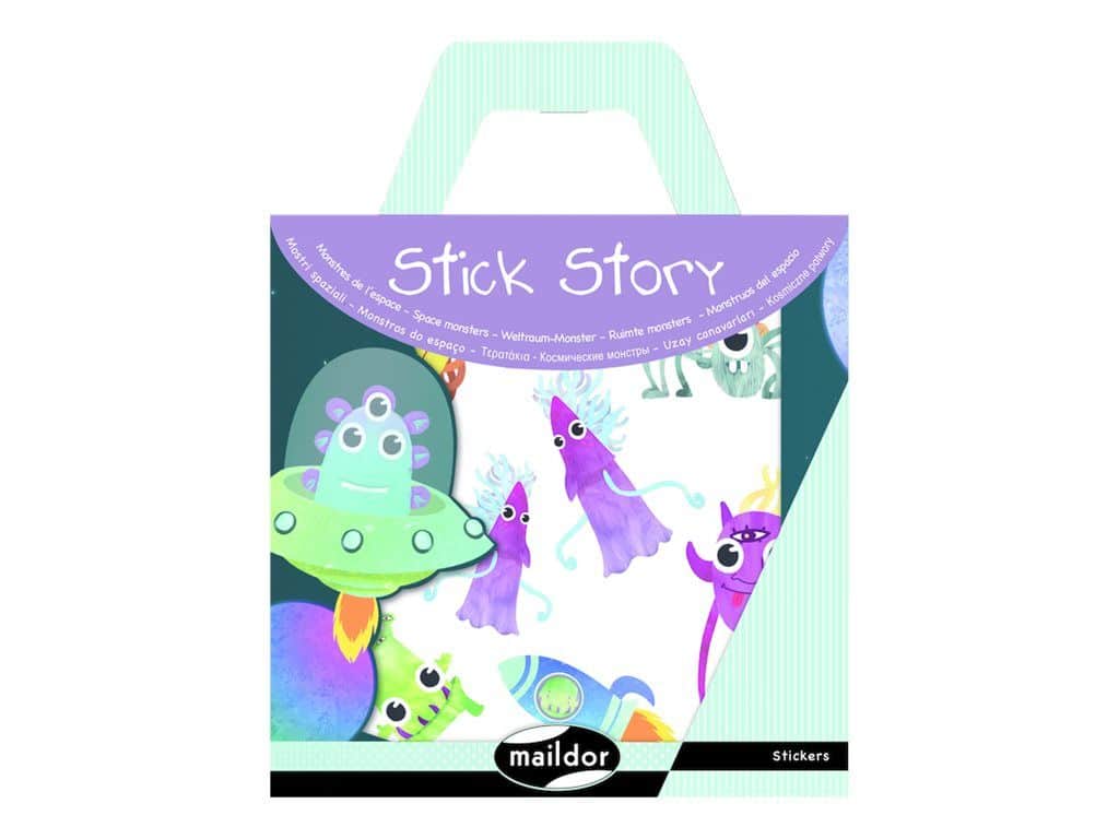 Autocollants repositionnables – thème MONSTRES DE L’ESPACE – Image 2