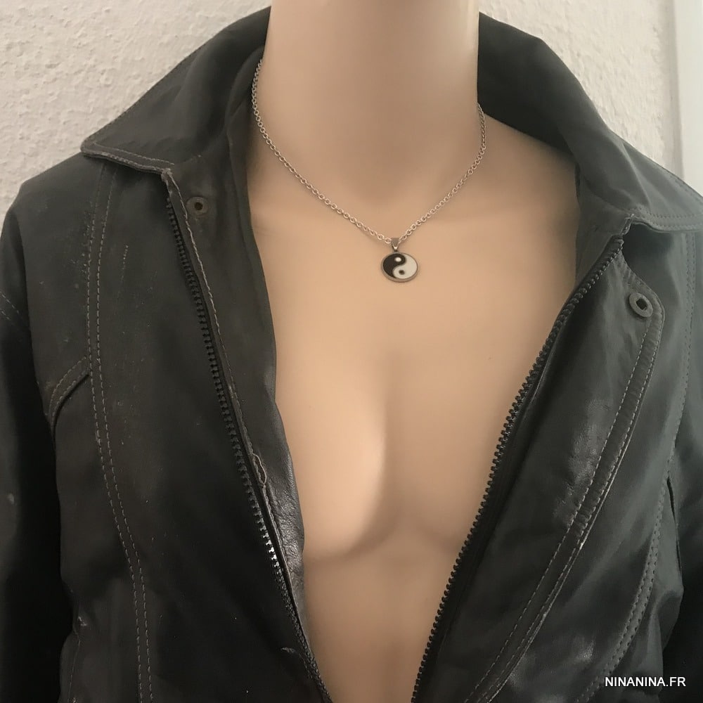 Collier yin yang homme Acier inoxydable – Image 4