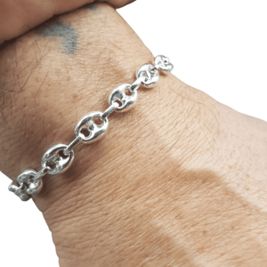 Bracelet grain de café Argent homme ou femme